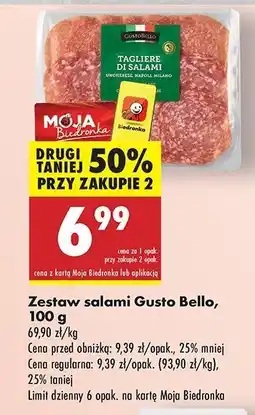 Biedronka Zestaw salami Gustobello oferta