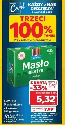 Kaufland Masło z łukowa Lumiko oferta