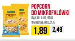 Delikatesy Ribena Popcorn do mikrofalówki bakalland oferta