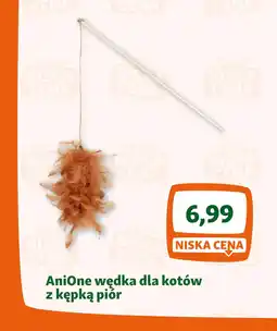 Maxi Zoo AniOne wędka dla kotów z kępką piór oferta