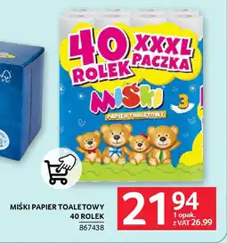 Selgros Miśki papier toaletowy oferta