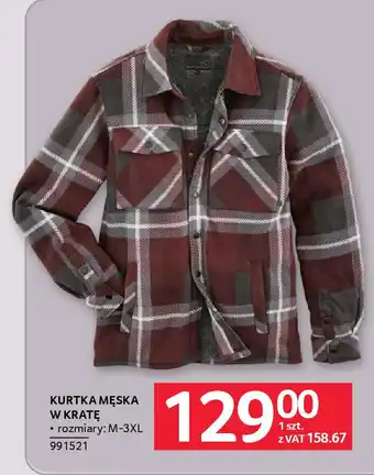 Selgros Kurtka męska w kratę oferta