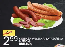 Wafelek Kiełbasa weselna, tatrzańska unilang oferta