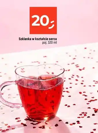 Dealz Szklanka w kształcie serca 320 ml oferta