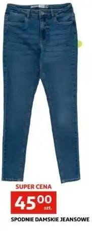 Auchan Spodnie damskie jeans oferta