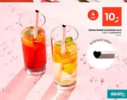 Dealz Słomki w kształcie serca oferta