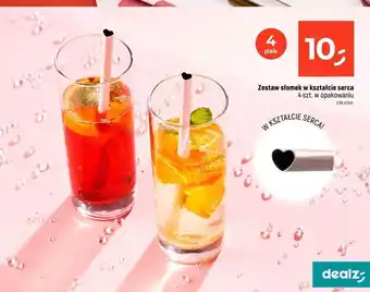 Dealz Słomki w kształcie serca oferta