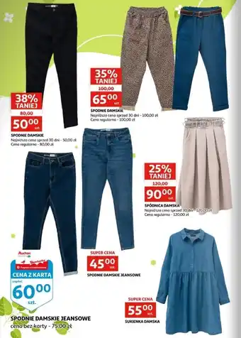 Auchan Spodnie damskie oferta