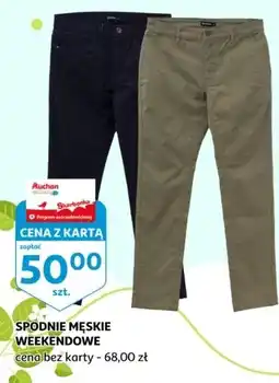 Auchan Spodnie męskie weekendowe oferta