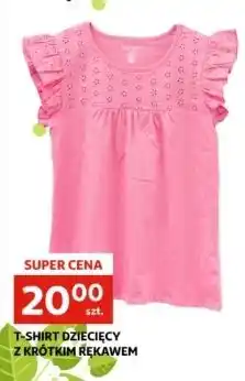 Auchan T-shirt dziewczęcy krótki rękaw oferta