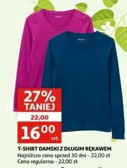 Auchan T-shirt damski z długim rękawem oferta