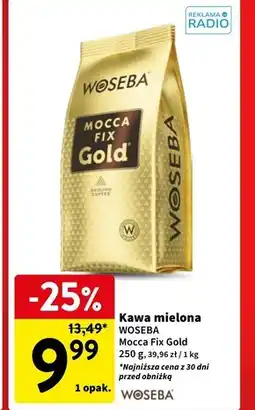 Intermarche Woseba Mocca Fix Gold Kawa palona mielona 250 g oferta