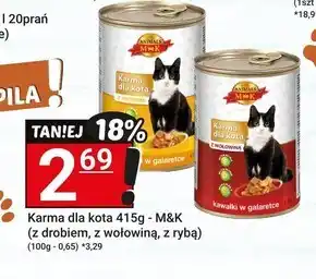 Hitpol MK Animals Karma dla kota kawałki w galaretce z drobiem 415 g oferta