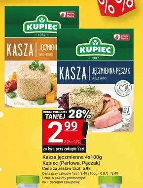 Hitpol Kupiec Kasza jęczmienna wiejska 320 g (4 x 80 g) oferta