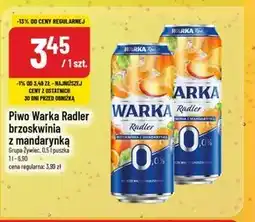 Polomarket Warka Radler Piwo bezalkoholowe brzoskwinia z mandarynką 500 ml oferta