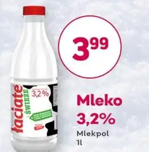 Społem Łaciate Mleko świeże 3,2 % 1 l oferta