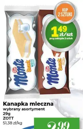 Społem Kanapka mleczna Zott oferta