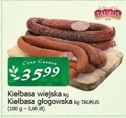 Cezar Delikatesy Kiełbasa wiejska Taurus oferta