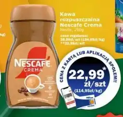 Społem NESCAFÉ Crema Kawa rozpuszczalna 200 g oferta