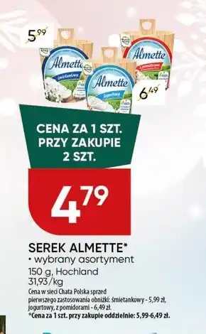 Chata Polska Almette Puszysty serek twarogowy śmietankowy 150 g oferta