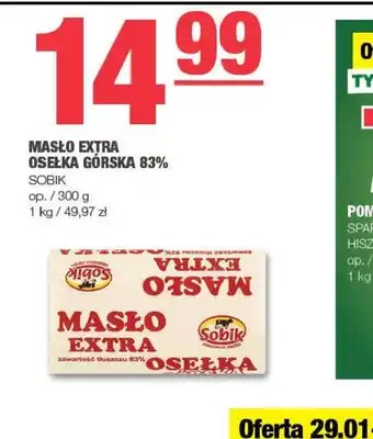 EuroSPAR Masło Extra Osełka Górka 82% oferta