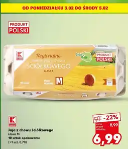 Kaufland Jaja z chowu ściółkowego klasa m K-Classic oferta