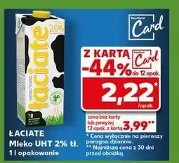 Kaufland Mleko 2% Łaciate oferta