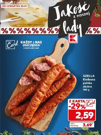 Kaufland Kiełbasa polska Gzella oferta