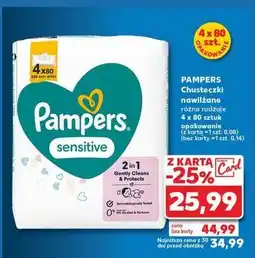 Kaufland Chusteczki nawilżane Pampers Sensitive oferta