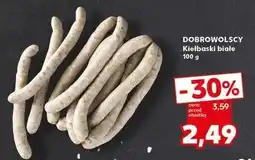 Kaufland Kiełbaski białe cienkie Dobrowolscy oferta