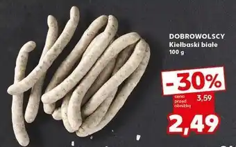 Kaufland Kiełbaski białe cienkie Dobrowolscy oferta