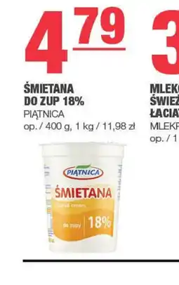 EuroSPAR Smietana do Zup 18% oferta