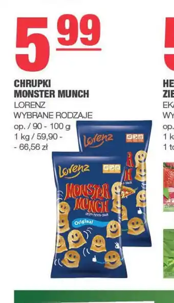 EuroSPAR Chrupki Monster Munch oferta