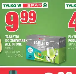 EuroSPAR Tabletki do zmywarek All in One SPAR oferta