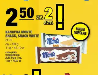 EuroSPAR Waferki Monte Snack, Snack White oferta