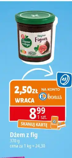 E.Leclerc Dżem z fig Wiodąca marka douceur du verger oferta