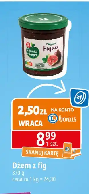 E.Leclerc Dżem z fig Wiodąca marka douceur du verger oferta