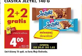 Biedronka Ciastka classic Jeżyki oferta