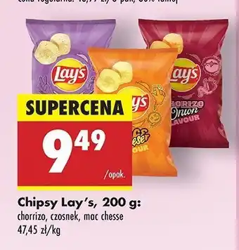 Biedronka Chipsy chorrizo Lay's oferta