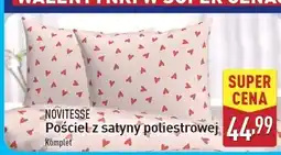 ALDI Komplet pościeli satynowej 140 x 200 cm Novitesse oferta