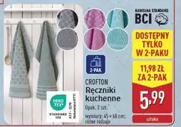 ALDI Ręczniki kuchenne 45 x 60 cm Crofton oferta