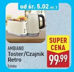 ALDI Czajnik elektryczny retro 1.7 l Ambiano oferta