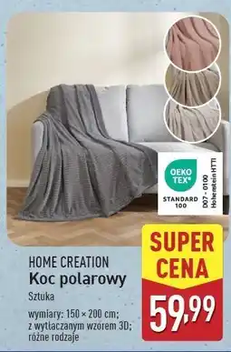 ALDI Koc polarowy 150 x 200 cm Home Creation oferta