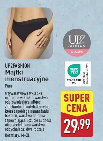 ALDI Majtki menstruacyjne m-xl Up2Fashion oferta