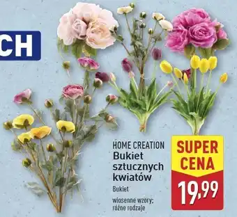 ALDI Bukiet sztucznych kwiatów Home Creation oferta