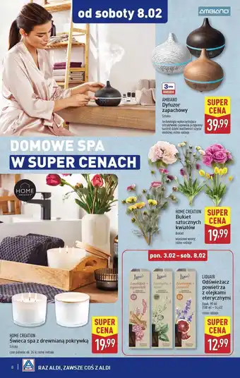 ALDI Świeca spa z drewnianą pokrywką Home Creation oferta