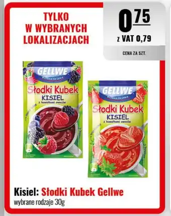 Eurocash Kisiel Słodki Kubek Gellwe 30g oferta