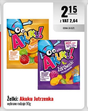 Eurocash Żelki Akuku Jutrzenka 90g oferta