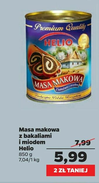 Netto Masa makowa z bakaliami i miodem Helio oferta