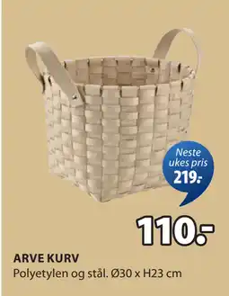 JYSK ARVE KURV oferta